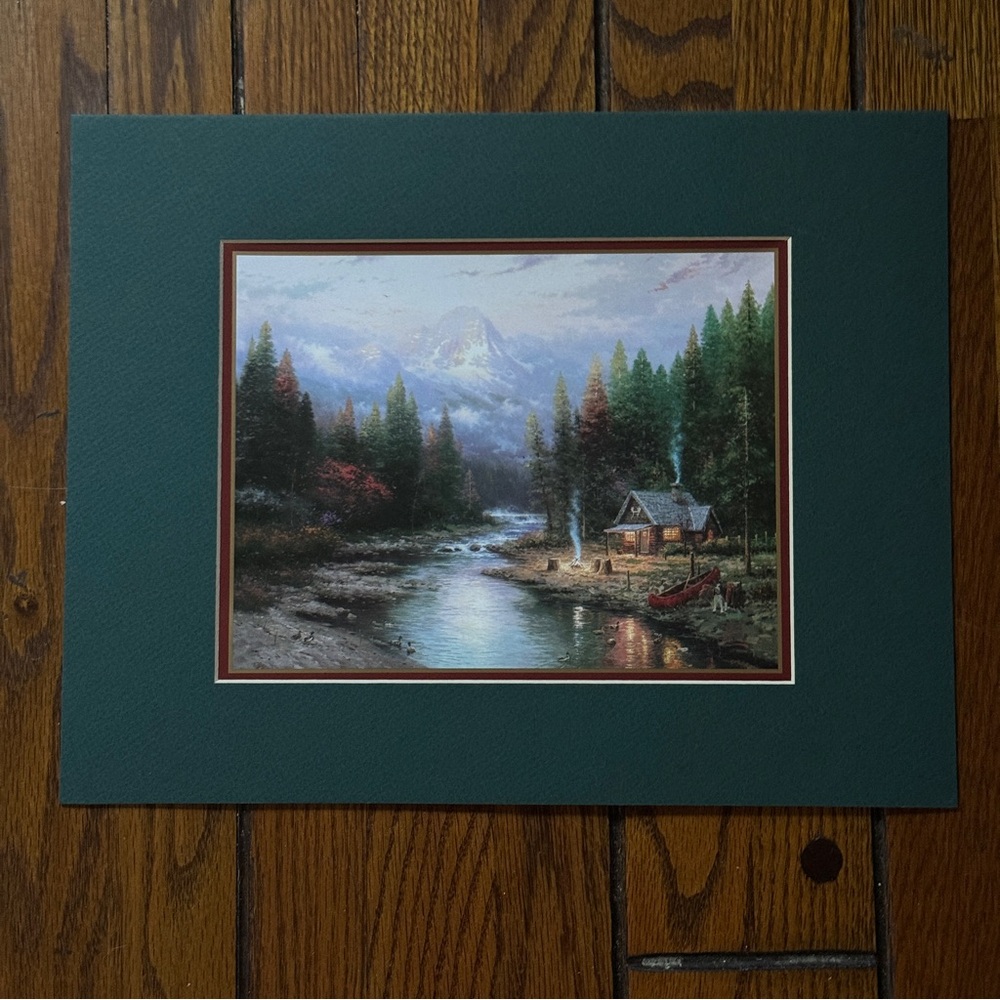 Thomas Kinkade End of Perfect Day II  Print Matted Lithograph Size 11 x 14 inch